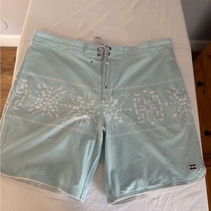 Billabong Men’s Swim Shorts Light Blue Board Shorts Size 36